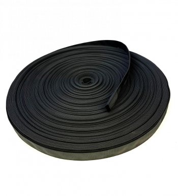 Schlauchgurt 25 mm - PES - schwarz - 100-m-Rolle