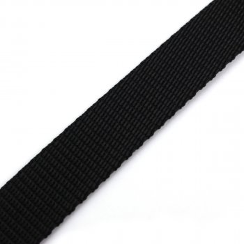 Gurtband 20 mm - PP - schwarz - 50-m-Rolle