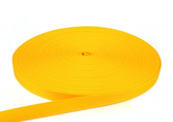 Gurtband 25 mm - PP - gelb - 50-m-Rolle