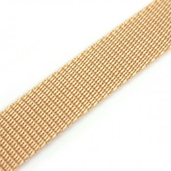 Gurtband 20 mm - PP - beige - 50-m-Rolle