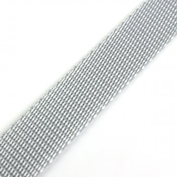 Gurtband 20 mm - PP - hellgrau - 50-m-Rolle
