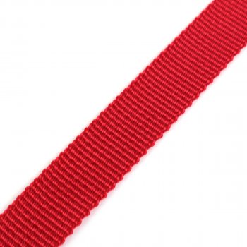 PES Gurtband - 18mm - rot gefärbt - 50-m-Rolle