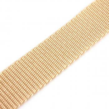 Gurtband 25 mm - PP - beige - 50-m-Rolle