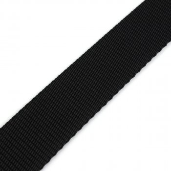 Gurtband 30 mm - PP - schwarz - 50-m-Rolle