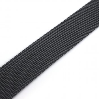 Gurtband 30 mm - PP - dunkelgrau - 50-m-Rolle