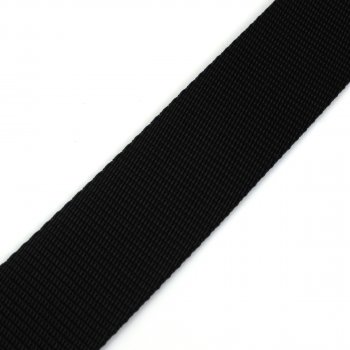 Gurtband 40 mm - PP - schwarz - 50-m-Rolle