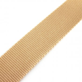 Gurtband 40 mm - PP - beige - 50-m-Rolle