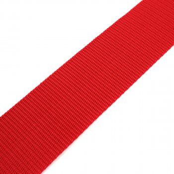 Gurtband 50 mm - PP - rot - 50-m-Rolle