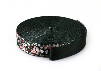 Gurtband 25 mm - Teufelchen - 10 Meter Rolle