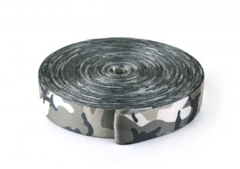 Gurtband 25 mm - Tarnfarbe Urban - 10 Meter Rolle