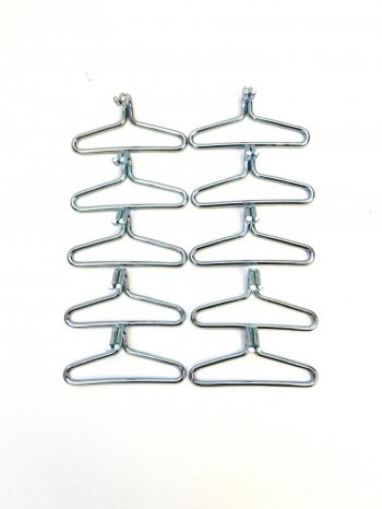 10 Haken zum Einnähen in elastisches Gurtband Breite 50 mm