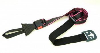 Rathgeber Sturmleine für Markisen/Vorzelte mit 7,5mm Kederschiene z.B. WIGO, Dometic PR2000+2500 - Schwarz/Pink - 1 Stück