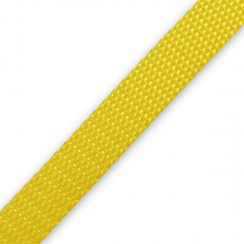 PES Gurtband - 10mm - gelb- 50-m-Rolle