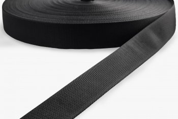 Gurtband Polyamid / Polyester - 40 mm - schwarz - 50-m-Rolle
