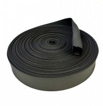 Schlauchgurt 40 mm - PES - schwarz - 50-m-Rolle