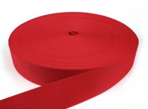 Gurtband 50 mm - PP - rot - 50-m-Rolle