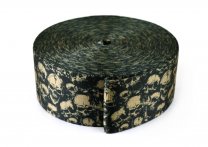 Gurtband 50 mm - Totenköpfe - 10 Meter Rolle
