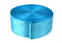 Gurtband 50 mm - Muster Türkis - 10 Meter Rolle