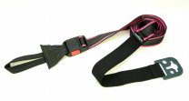 Rathgeber Sturmleine für Markisen/Vorzelte mit 7,5mm Kederschiene z.B. WIGO, Dometic PR2000+2500 - Schwarz/Pink - 1 Stück