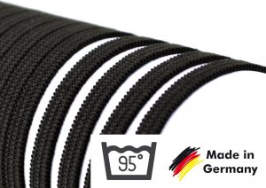 Gummiband 4 mm – 10 Meter (kochfest bis 95°) schwarz