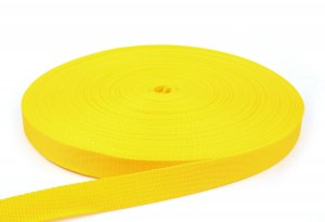 Gurtband 25 mm - PP - gelb - 50-m-Rolle