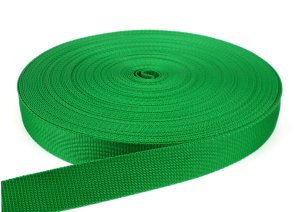 Gurtband 30 mm - PP - grasgrün - 50-m-Rolle