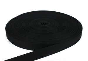 Stuhlbespanngurt, Flechtgurt ca. 29 mm - schwarz 100 m
