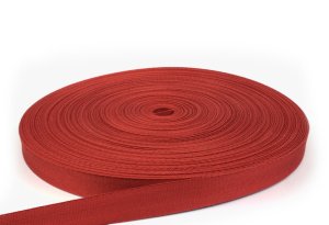 Stuhlbespanngurt, Geflechtgurt 29 mm - rot - 100 m