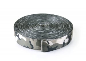 Gurtband 25 mm - Tarnfarbe Urban - 10 Meter Rolle