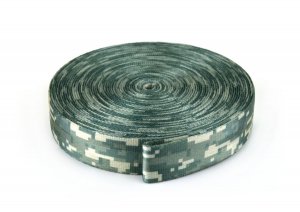 Gurtband 25 mm - Tarnfarbe Digital - 10 Meter Rolle