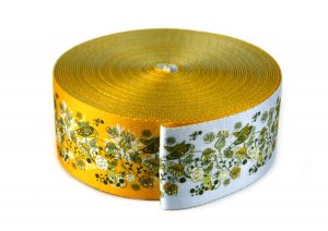 Gurtband 50 mm - Wiese bunt - 10 Meter Rolle