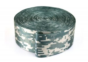 Gurtband 50 mm - Tarnfarbe Digital - 10 Meter Rolle