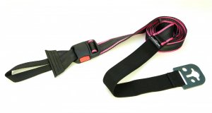 Rathgeber Sturmleine für Markisen/Vorzelte mit 7,5mm Kederschiene z.B. WIGO, Dometic PR2000+2500 - Schwarz/Pink - 1 Stück