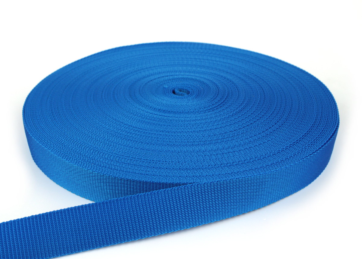 Gurtband 30 mm - PP - blau - 50-m-Rolle
