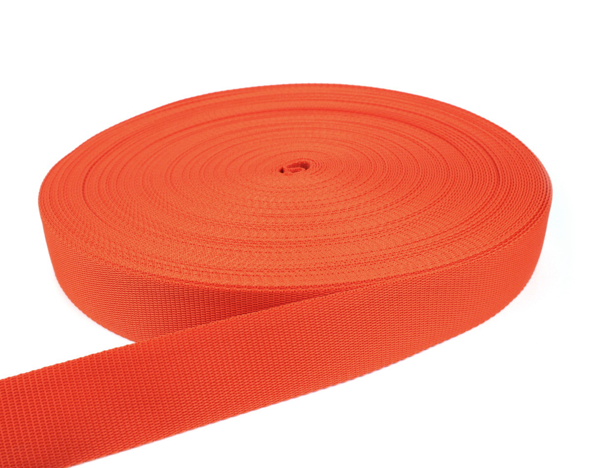 Gurtband 40 mm - PP - orange - 50-m-Rolle
